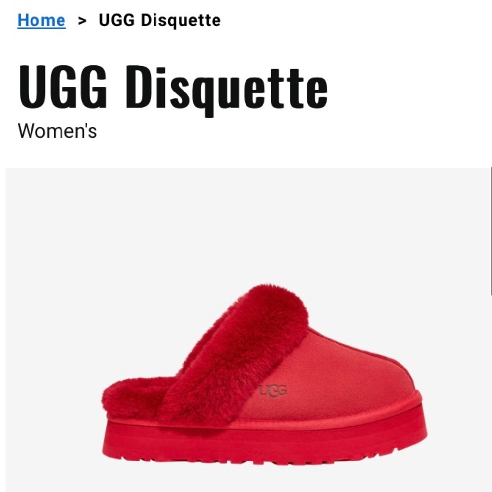 UGG Disquette slides, Size 10. Brand new, never worn!
